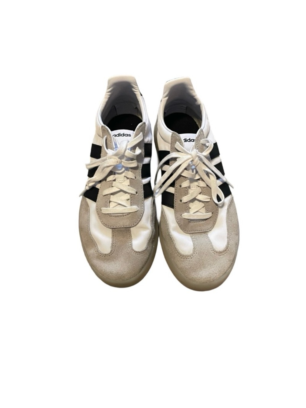 adidas White & Black Classic Samba-Style Sneakers